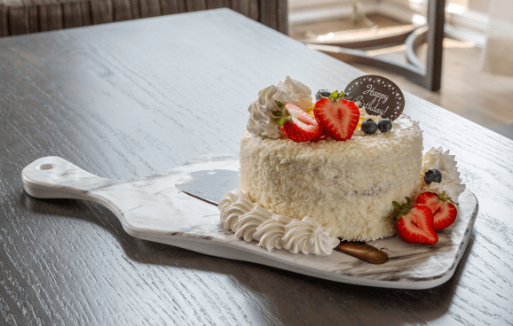 Lemon Parfait Cake in Tower Suite at One King West Hotel & Residence