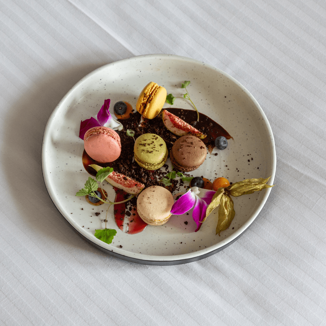 Plate of French Macarons