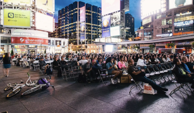 Yonge & Dundas Square Movie Night