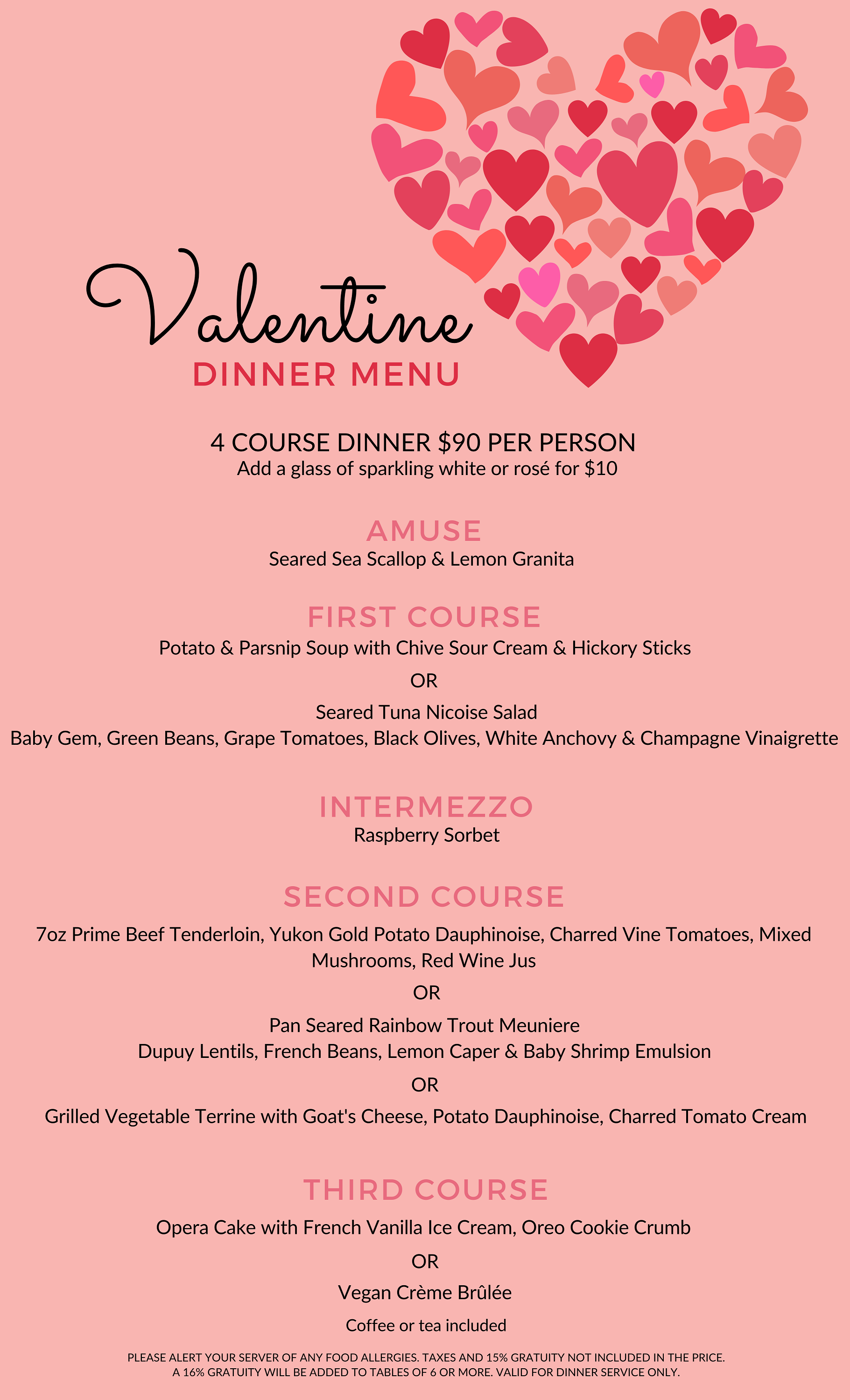 Valentine's Dinner in Downtown Toronto One King West Hotel & Residence
